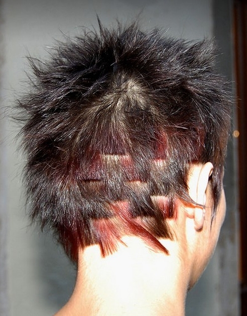 tył cieniowanej fryzury krótkiej, uczesanie damskie zdjęcie numer 39A